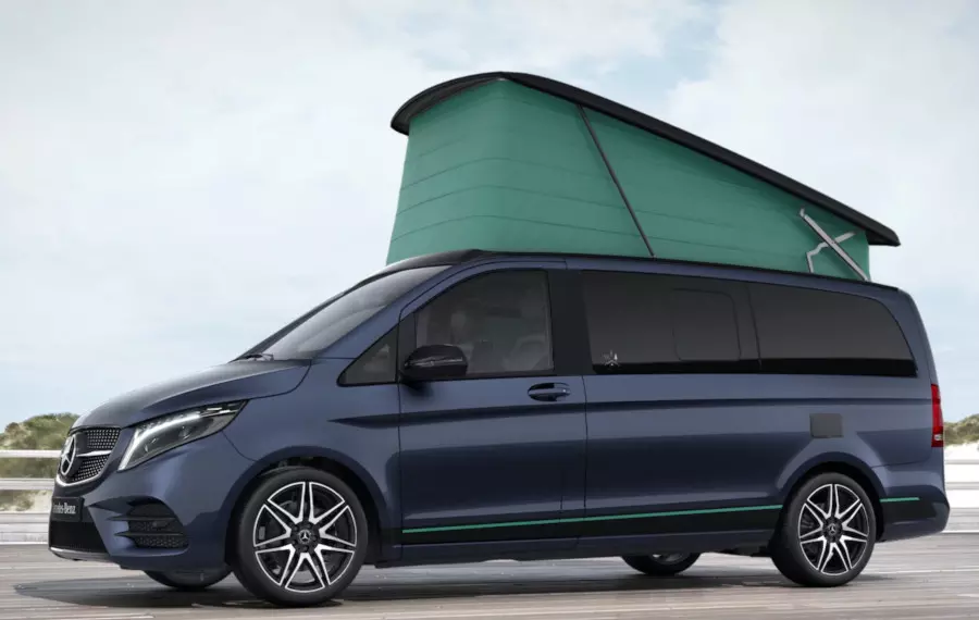 MERCEDES-BENZ MARCO POLO 250 d 4MATIC - modrá (vůz č. 1)